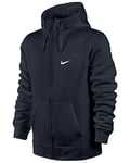 Nike Club Full-Zip Men's Hooded Swoosh Jacket ,Blue (Dark Obsidian/White) Size:Medium