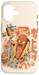 Coque pour iPhone 16 Super Hot Dog Monster Food Japanese City Kawaii Hot Dog