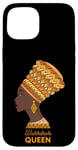 iPhone 15 Warrior Queen Black Afro Women Black History Month Case