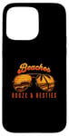 Coque pour iPhone 15 Pro Max Beaches Booze & Besties Lunettes de soleil aviateur