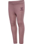 Hummel Wolly ull/bambus leggings - twilight mauve