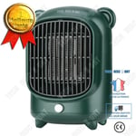 TD® Chauffage dessin animé mini radiateur ventilateur de chauffage de bureau radiateur électrique domestique chauffage d'appoint