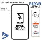 Back Glass Replacement Repair Restore Service Smashed iPhone 8/8 PLUS UK