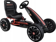 Abarth Gokart Abarth Black, Hjul Av Eva-Skum, Handbroms, Licensierad