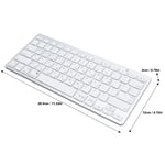 BT Keyboard Bilingual Super Slim Scissor Switch Wireless Keyboard For PC Lap DE