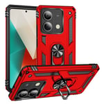 Xiaomi Redmi Note 13 5G Military Armour Ring Case Red