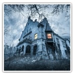 2 x Square Stickers 7.5 cm - Haunted Hill House Horror Movie Cool Gift #16191