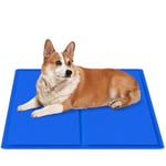 AECCN Dog Cooling Mat 65 * 50cm, Durable Non-Toxic Gel Cool Mat for Dogs and Cats, Convenient to Carry, No Water or Electricity Require, Must-Have for Hot Summer to Keep Pets Cool