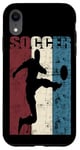 Coque pour iPhone XR Ballon de football vintage effet vieilli