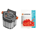 Batterie Système Bli-18 de Gardena : Accessoires pour de Nombreuses Tondeuses & Lames de Rechange Rotorcut de Gardena : Lames de Rechange pour Tondeuse à Gazon/Coupe-Bordures sur Batterie, Lot de 20