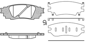 Bromsbelägg Remsa - Toyota - Rav4, C-hr, Camry, Yaris cross awd, Corolla cross. Lexus - Rx, Ux, Es. Suzuki - Across