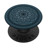 PopSockets Gradient Pacific Blue Mandala Pro Max PopSockets Swappable PopGrip