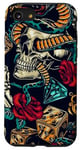 Coque pour iPhone SE (2020) / 7 / 8 Machine à tatouer motif roses cœurs serpent