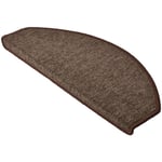 Beautissu - Tapis de marche d'escalier ProStair, en pack de 15 Marron, 65 x 25 x 4 cm