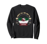 Jingle All The Way To Latvia - Latvian Christmas Travel Sweatshirt