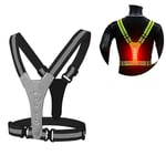 Gilet de Sécurité, Gilets Réfléchissant Réglable Elastique Gilet de Sécurité pour La Course, Le Vélo, La Moto, Adultes et Enfants (Noir)