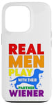 Coque pour iPhone 13 Pro Rainbow LGBT Love Weiners Dogs Love Love Funny Gay Man Pride Fun