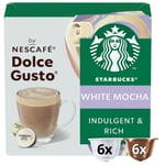 Café Capsule Dolce Gusto White Mocha Starbucks - La Boite De 12