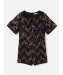 Angel & Rocket Girls Nova Sequin Playsuit - Navy - Size 5Y