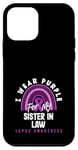 Coque pour iPhone 12 mini I Wear Purple For My Sister In Lupus Awareness