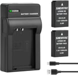 EN-EL20 EN-EL20a USB LCD Batterie et Chargeur pour Nikon Coolpix P950, P1000, DL24-500, Coolpix A, 1 AW1, 1 J1, 1 J2, 1 J3, 1 S1, 1 V3 Appareil Photo numérique