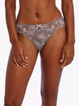 Freya Offbeat Decadence Bikini Knickers, Grey/Pink