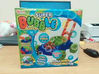 Kids Lawn Bubble Mower Push Along  Lawnmower Bubbles Machine Garden Damage Box