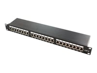 Logilink - Patch-Panel - Cat 6A - Stp - Rj-45 X 24 - Svart, Ral 9005 - 1U - 19"