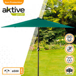 Aktive Hexagonal Parasol 300 Cm Aluminium Pole 38 Mm Heigth 245 Cm Grönt