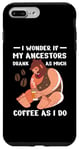 Coque pour iPhone 7 Plus/8 Plus Funny Ancestors Blagues Coffee Addict Coffee Lovers