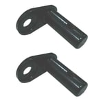 2x Attelage de Remorque Vélo Fer Attache Raccord de Remorque Bicyclette vidaXL