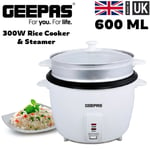 0.6L Rice Cooker Vegetable Steamer Non-Stick Inner Pot Automatic Cooking Warming