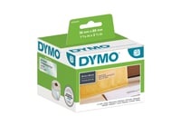 Dymo Labelwriter - Plast - Permanet Adhesiv - Gjennomsiktig - 36 X 89 Mm 260 Etikett(Er) (1 Rull(Er) X 260) Adresselapper - For Dymo Labelwriter 310, 315, 320, 330, 400, 450, 4Xl, Se450, Wireless