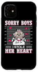 Coque pour iPhone 11 Shih Tzu Dog Valentines Day I Stole Her Heart Valentine