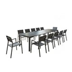 Salon de jardin extensible en alu 12 personnes olaho