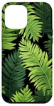 iPhone 15 Plus Green Botanical Fern Foliage Case