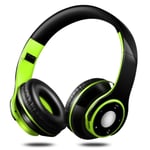 SG-8 Bluetooth 4.0 + EDR Hörlurar Trådlösa Over-ear TF-kort FM-radio Stereo Musik Headset med Mikrofon Grön