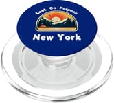 Lost On Purpose Tenue de voyage de vacances New York PopSockets PopGrip pour MagSafe