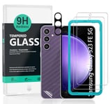 Ibywind Screen Protector For Samsung Galaxy S23 FE 5G 6.4"[2 Pack],9H Hardness Tempered Glass,With 1Pc Camera Lens Protector,Easy to Install