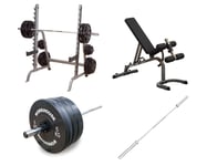 Träningspaket Body-Solid 120 kg med 220 cm Gym Skivstång