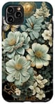 iPhone 11 Pro Max Sage Green Wildflower Floral Moon Flower Botanical Case