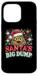 Coque pour iPhone 14 Pro Max Santa's Big Dump - Funny Xmas Pajamas Christmas Poop