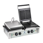 Helloshop26 3614063 Gaufrier double carré professionnel 2000 W