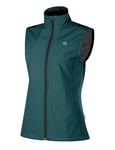 KUTOOK Gilet Sport Femme Running Velo Veste Softshell sans Manche Coupe Vent Hiver Chaud Course a Pied Polaire Cyclisme VTT Impermeable Vert L