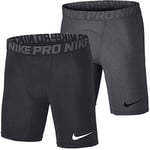 Nike Men's Pro 6" Training Shorts ,Carbon Heather/Dark Grey/Black ,2XL