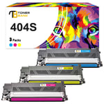 3x CMY Toner Fits For Samsung CLT-404S Xpress C430 C430W C480 C480W C480F C480FN