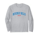 Beverly Hills Cop: Axel F Bold Blue Movie Title Logo Long Sleeve T-Shirt