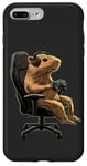 Coque pour iPhone 7 Plus/8 Plus Capybara Gamer Casque de jeu vidéo pour adolescents et joueurs de jeux