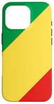 Coque pour iPhone 16 Pro Drapeau de la République du Congo Proud Patriot Souvenir Fan