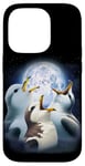 iPhone 14 Pro 3 Petrels Howling At The Moon Funny Petrel Bird Lover Birder Case